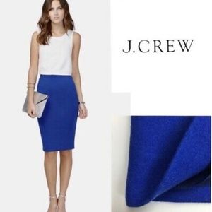 J.Crew no. 2 Wool Pencil Skirt, Royal Blue, Size 4